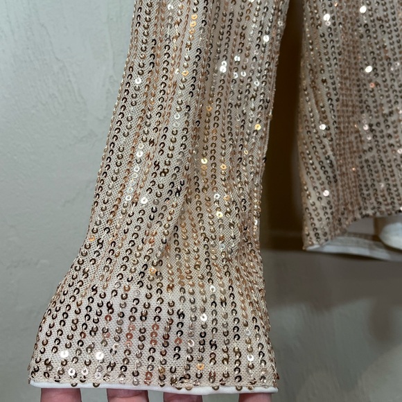 Grace Karin Sequin LongSleeve Open Back Party Top - Picture 5 of 16